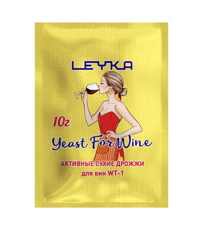 Активные сухие дрожжи для вин WT-1 LEYKA 10 г купить оптом
