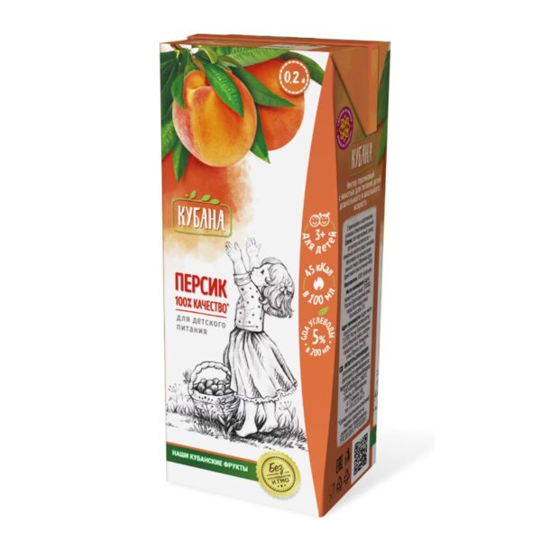 Нектар персиковый для детского питания Кубана, 200мл купить оптом