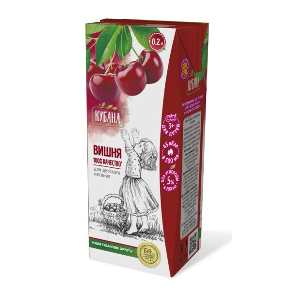 Нектар вишневый для детского питания Кубана, 200мл купить оптом