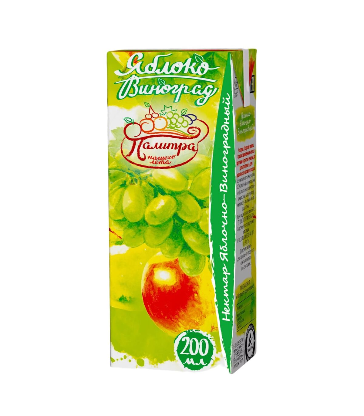 Нектар яблочно-виноградный для детского питания Палитра нашего лета, 200мл купить оптом