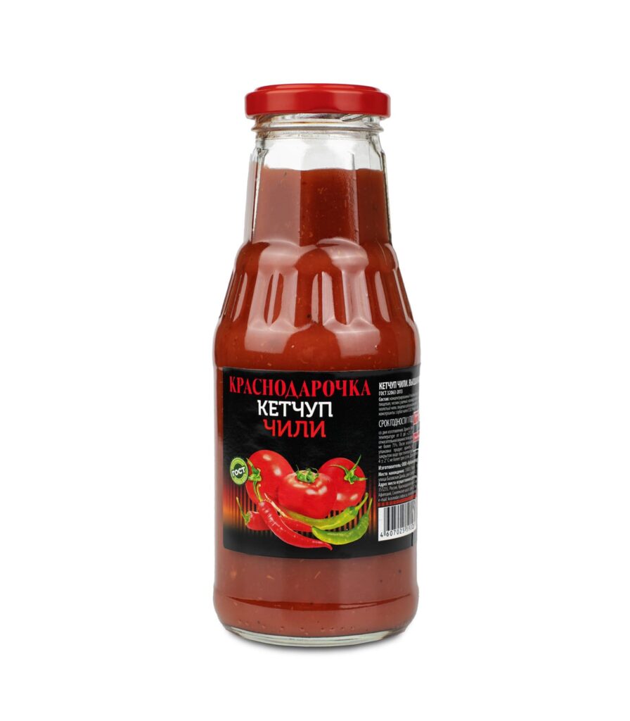 Острый кетчуп Чили Краснодарочка, 320 г купить оптом